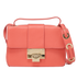 Rebel Crossbody, &pound;150, Handbags, Orange, Leather, Front view